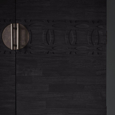 PaulaHome - Chic Charcoal Cocktail Cabinet